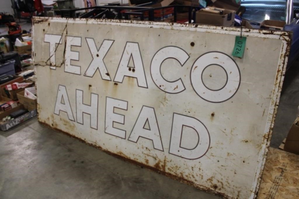 4x8' Steel Texaco Sign