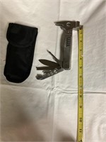 Multi tool with hammer and sheath
