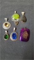 Beautiful necklace pendants most are stamped 925