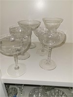 Lot of glassware, coupe glasses and more