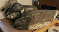 Two Wood Working Duck Decoys