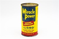MIRACLE POWER ENGINE LUBRICANT U.S. PINT CAN