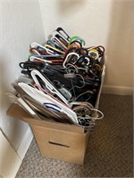 Large box of clothes hangers
