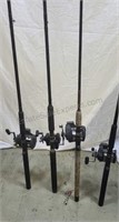 Fishing rods and reels.