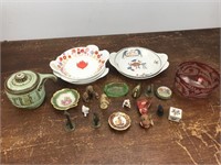 Box of Pottery & misc