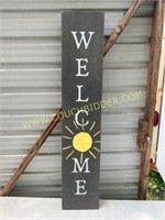 Wooden Front Door Welcome/Christmas  Sign