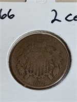1866 two cent piece
