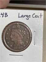 1848 large cent