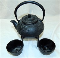 Vintage Japanese Cast Iron Tea Set.