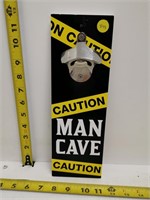 man cave bottle opener sign