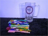 Mabel's Whore House Beer Mug + Swizzle Sticks