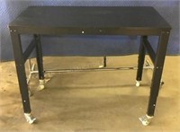 Adjustable Height Bench/Working Table on Castors