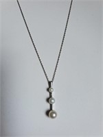 Necklace, 14KT White Gold