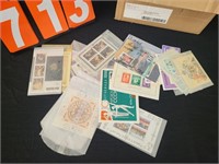 BOX OF VARIOUS POSTAGE STAMPS