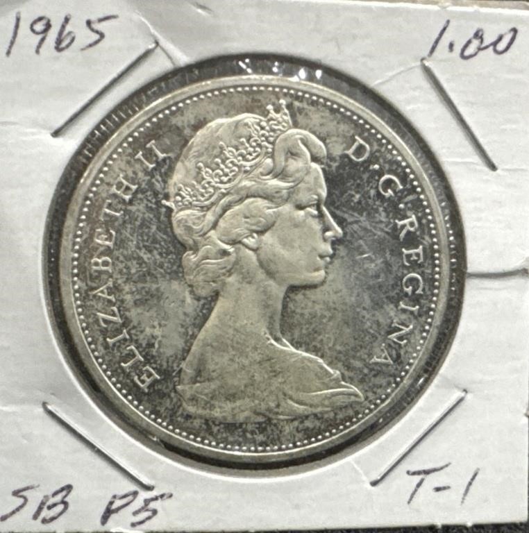 1965 Canada Silver Dollar