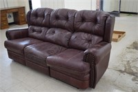 Reclining Vinyl Sofa