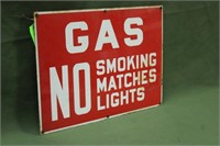 Gas Sign Approx 20"x14"