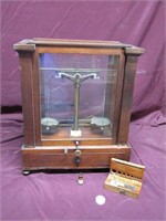 Antique Voland & sons Balance scale w/weights.