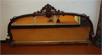 Victorian sideboard mirror back