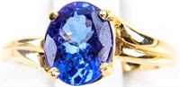 Jewelry 18kt Yellow Gold Tanzanite Cocktail Ring