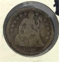 1856 Seated Liberty Dime Coin