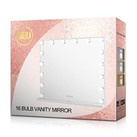 Lurella 16 Bulb Vanity Mirror (White)