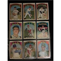 (9) 1972 Topps Baseball High Number Cards