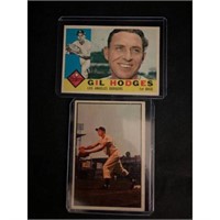 (2) Vintage Gil Hodges Cards Nice Shape