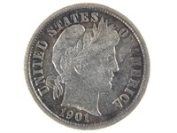 1901 Barber Dime