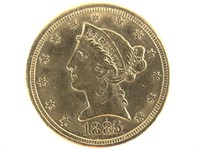 1885-S $5 Gold Half Eagle