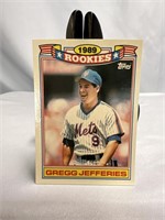 1989 TOPPS GREGG JEFFRIES ROOKIE CARD 16