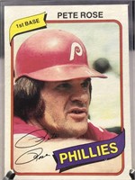 1980 PETE ROSE PHILLIES TOPPS