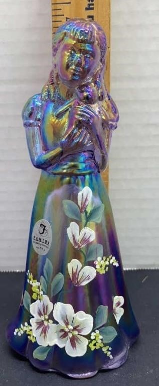 Fenton hand painted figurine signed Robinson