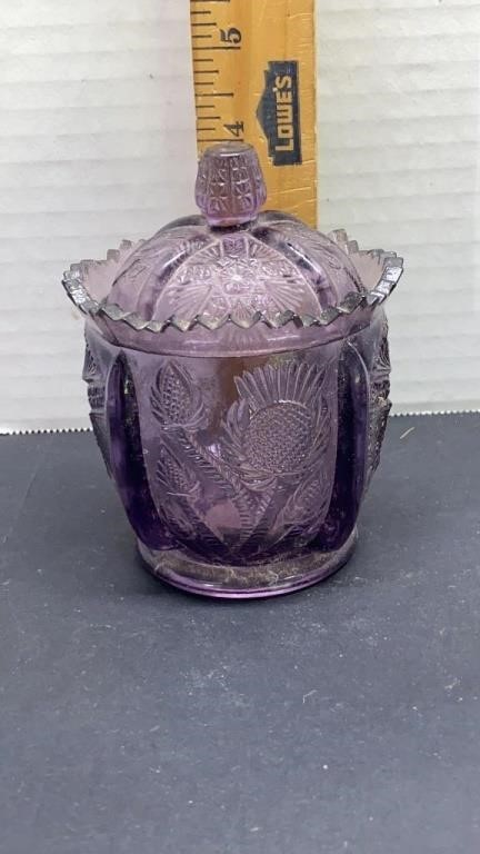 fenton glass jar