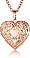 18K GoldChic Heart Locket Necklace