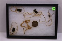 LOT OF 4 HOBE GOLD-FILLED & OTHER NECKLACES W/