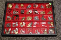 LOT OF RELIGIOUS NECKLACES & OTHERS W/ DISPLAY