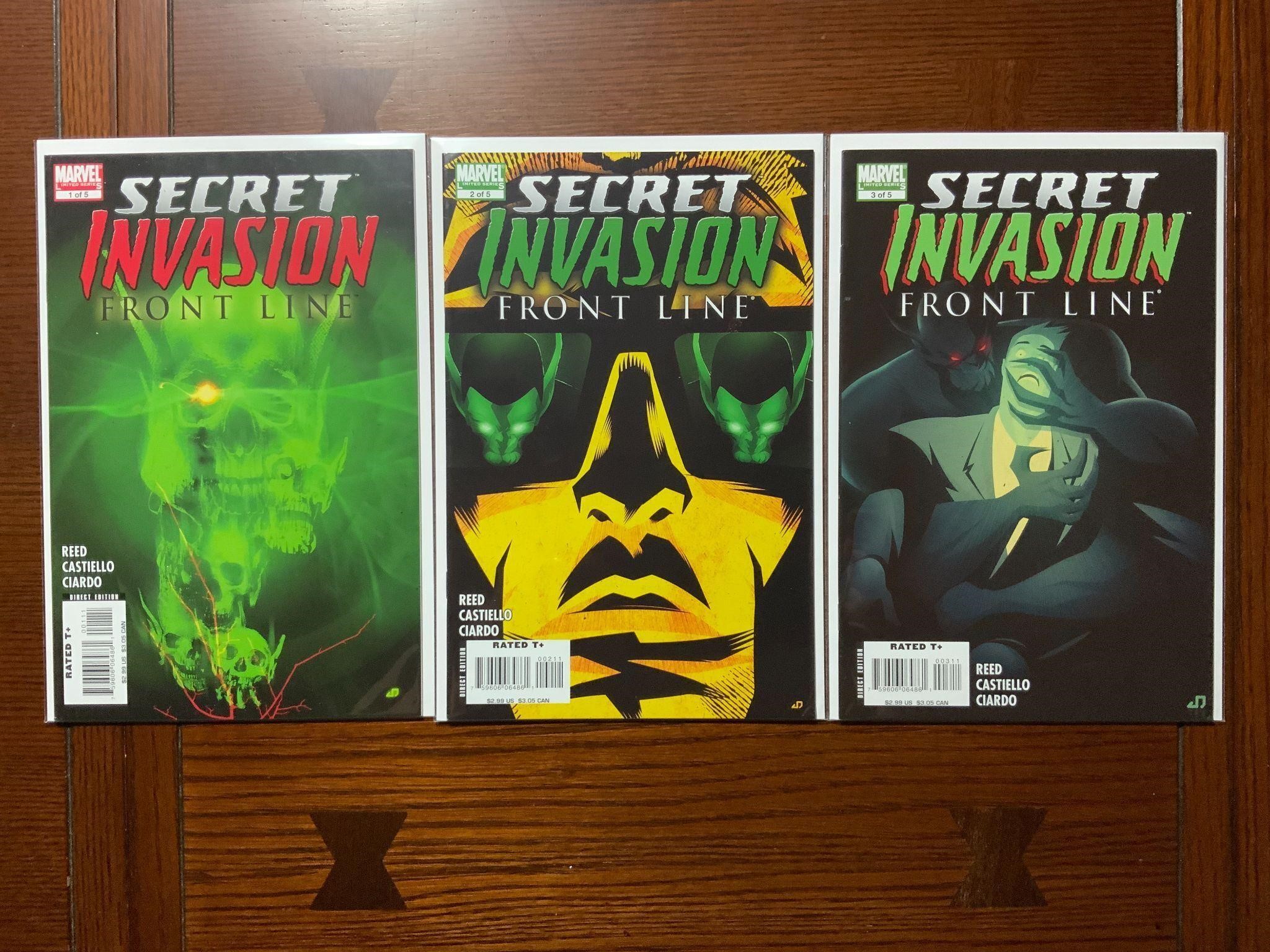 Marvel Comics 3 piece Secret Invasion Front Line