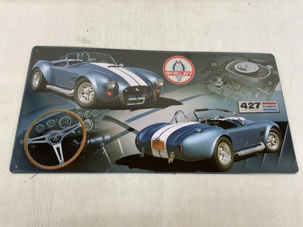 METAL 427 FORD COBRA SHELBY SIGN