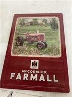 MCCORMICK FARMALL METAL SIGN