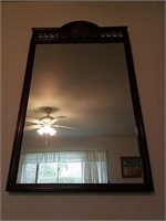 Vintage Dark Toned Framed Mirror