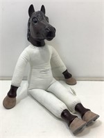 Duncan doll body horse head, hooved hand and feet