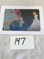Disney movie club collector lithograph Cinderella