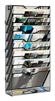 Solixne Wall File Holder 10 Tier Assembly Hanging
