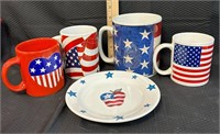 4th of July Cup and Plate Lot