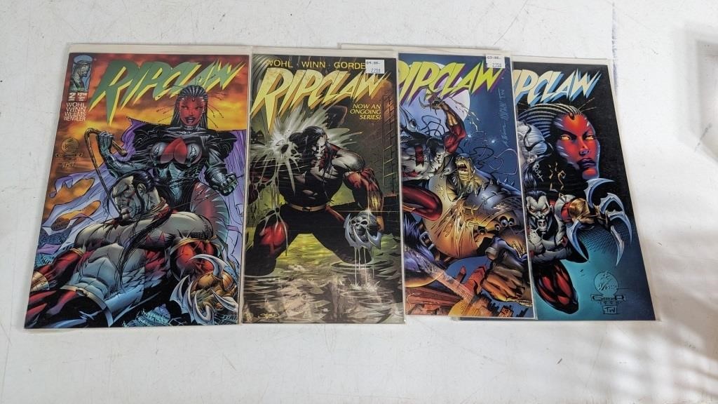 (3) 1995 Ripclaw Comic Books