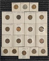 (20) U.S. Wheat Pennies