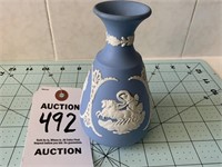 Wedgwood Blue Jasperware Vase