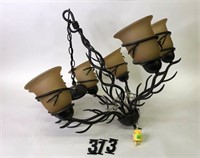 Wrought iron light fixture