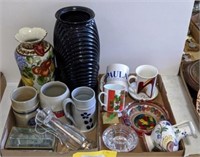 Steins, Vases, Cups, Paper Weight & More